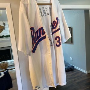 Throwback MItchell and Ness Nolan Ryan Texas Rangers Jersey